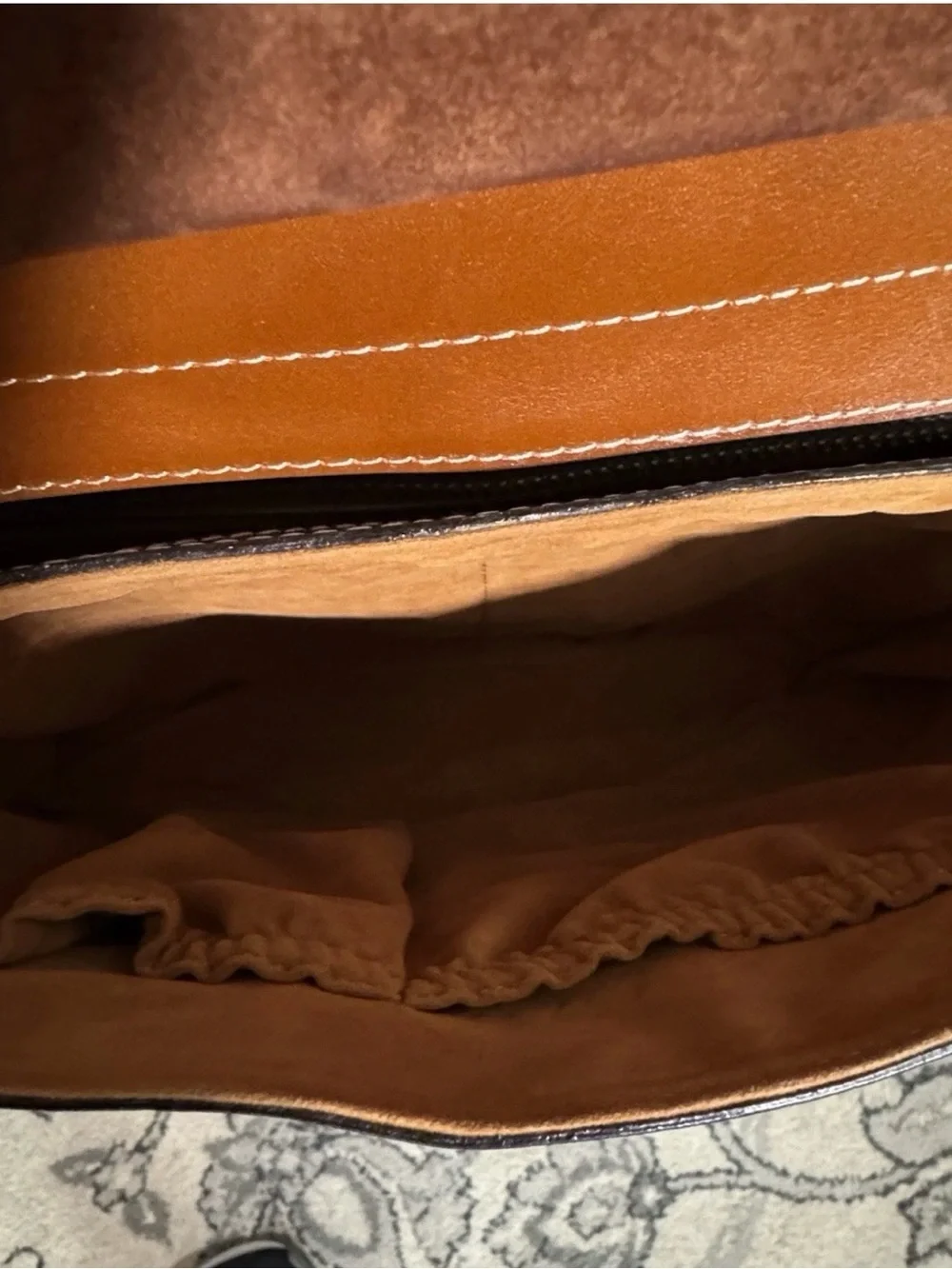 Patricia Nash Saddle Crossbody Bag in Cognac Brown